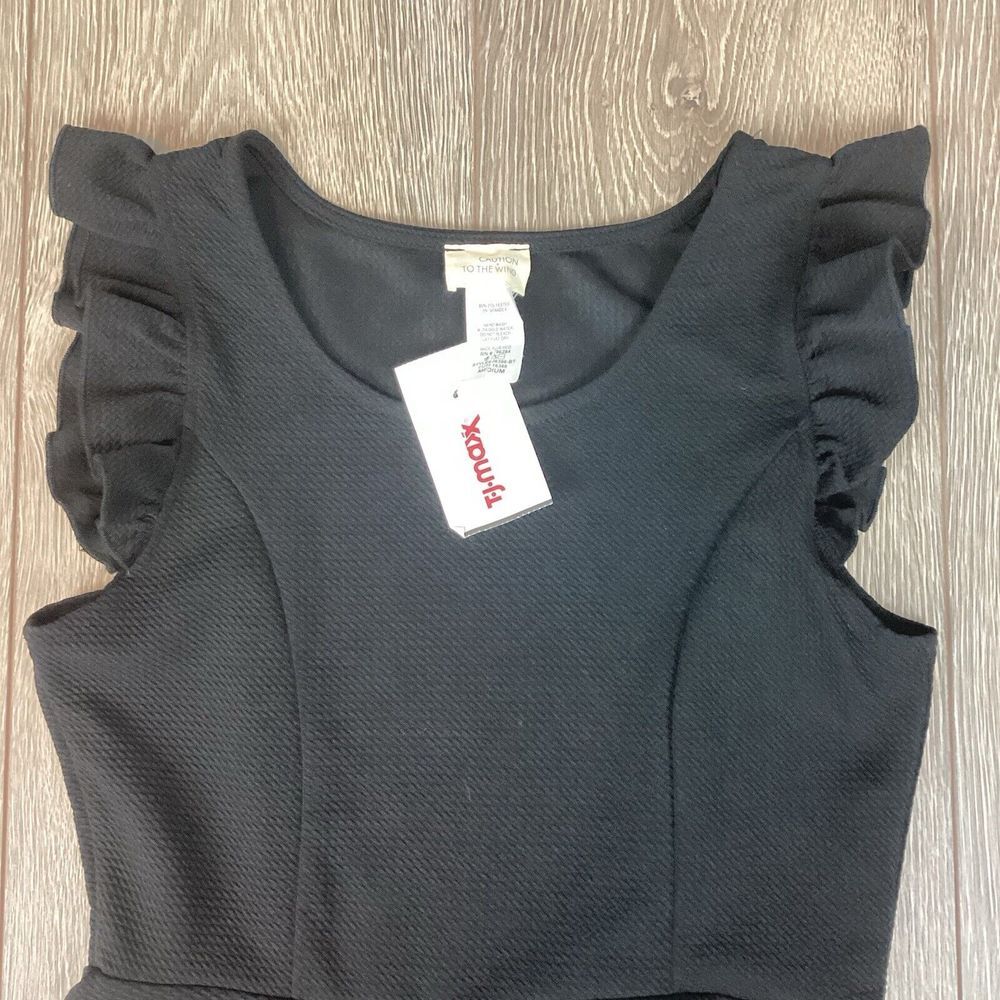 Caution To The Wind Little Black Dress M Sleeveless NEW
